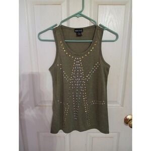 Wet Seal Green Studded Tank Top for women size Small